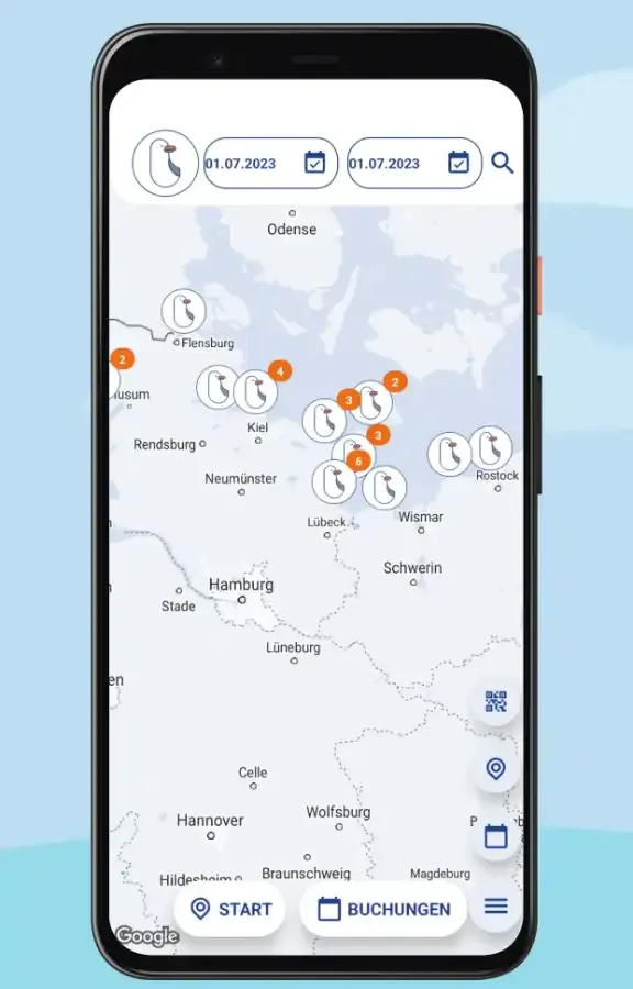 Beach Butler feature showing beach-related services and amenities