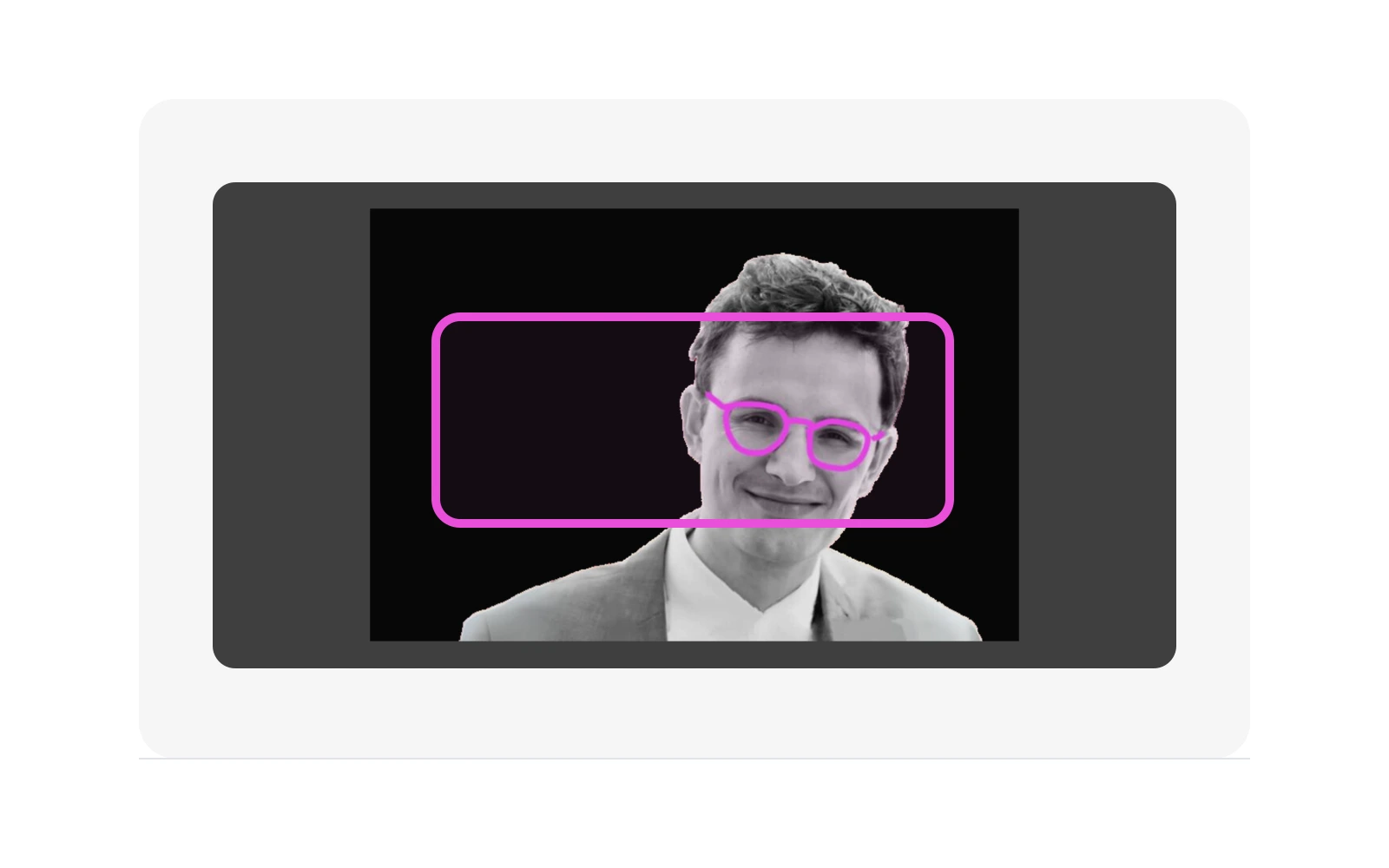 Portrait fitted into the same frame before sampling
